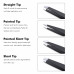 Eyebrow Professional Tweezers Set Hair Slanted Pluckers Tip Steel 4-Piece Beauty