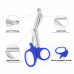 Medical Utility Bandage Nurse First Aid Scissor Paramedic Shear | Blue 19cm NEW