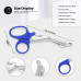 Medical Utility Bandage Nurse First Aid Scissor Paramedic Shear | Blue 19cm NEW