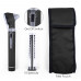 Mini Pocket Otoscope Fiber Optic Ear Ophthalmoscope Examination Premium Black