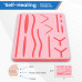 Suture Practice Training Pad Human Skin Silicone 14 Wounds For Medical Students