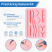 Suture Practice Training Pad Human Skin Silicone 14 Wounds For Medical Students