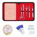 Complete Medical Surgical Suture Practice Kit & 27 Wounds Silicone Training Pad