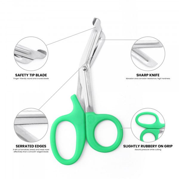 6 Nurse Bandage and Utility Scissors