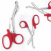 Utility Medical Scissor Bandage Cutting Nurse First Aid Paramedic Shear Red 14cm