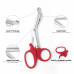 Utility Medical Scissor Bandage Cutting Nurse First Aid Paramedic Shear Red 14cm