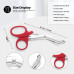 Utility Medical Scissor Bandage Cutting Nurse First Aid Paramedic Shear Red 14cm